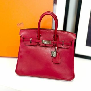 エルメス(Hermes)のHERMES エルメス バーキン25 ヴォータデラクト ルージュヴィフ(ハンドバッグ)