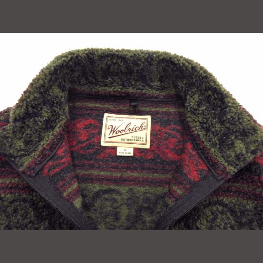 WOOLRICH(ウールリッチ)のウールリッチ WOOLRICH USA製 ボア フリースジャケット 総柄 M スポーツ/アウトドアのスポーツ/アウトドア その他(その他)の商品写真