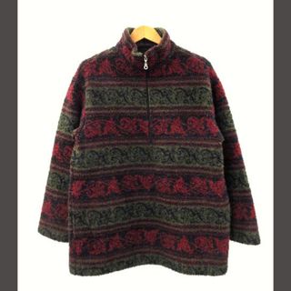 WOOLRICH - ウールリッチ WOOLRICH USA製 ボア フリースジャケット 総柄 M