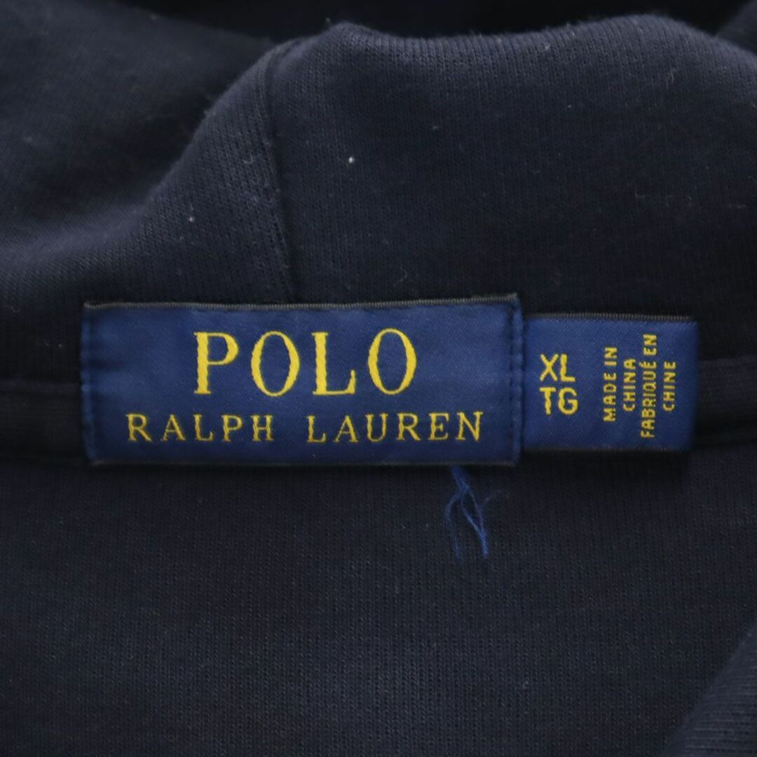 POLO RALPH LAUREN(ポロラルフローレン)のポロラルフローレン 長袖 スウェットパーカー XL ネイビー POLO RALPH LAUREN メンズ 古着 【240415】 メンズのトップス(パーカー)の商品写真