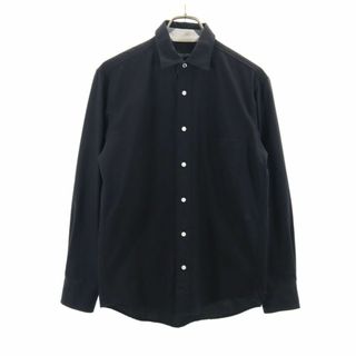 ブラックレーベルクレストブリッジ(BLACK LABEL CRESTBRIDGE)のブラックレーベルクレストブリッジ 三陽商会 長袖 シャツ S 黒 BLACK LABEL CRESTBRIDGE メンズ 古着 【240415】(シャツ)