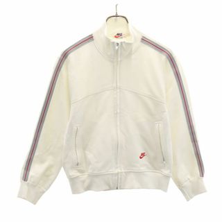 ナイキ(NIKE)のナイキ 80s 日本製 オールド ジャージ トラックジャケット S ホワイト NIKE メンズ 古着 【240415】(その他)