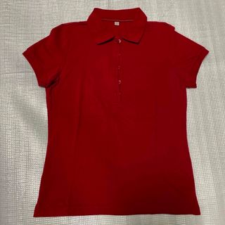 ユニクロ(UNIQLO)のkao様専用　美品　ユニクロ　ポロシャツ　赤色　サイズL (ポロシャツ)