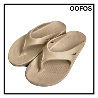 OOFOS - OOFOS　ウーフォス　リカバリーサンダル　ベージュ　メンズ　38