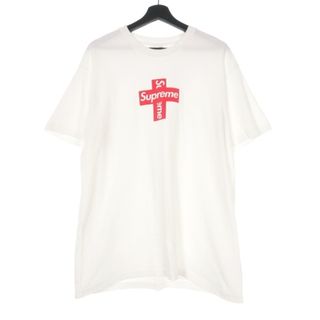 シュプリーム(Supreme)のシュプリーム SUPREME Cross Box Logo Tee L ホワイト(Tシャツ/カットソー(半袖/袖なし))