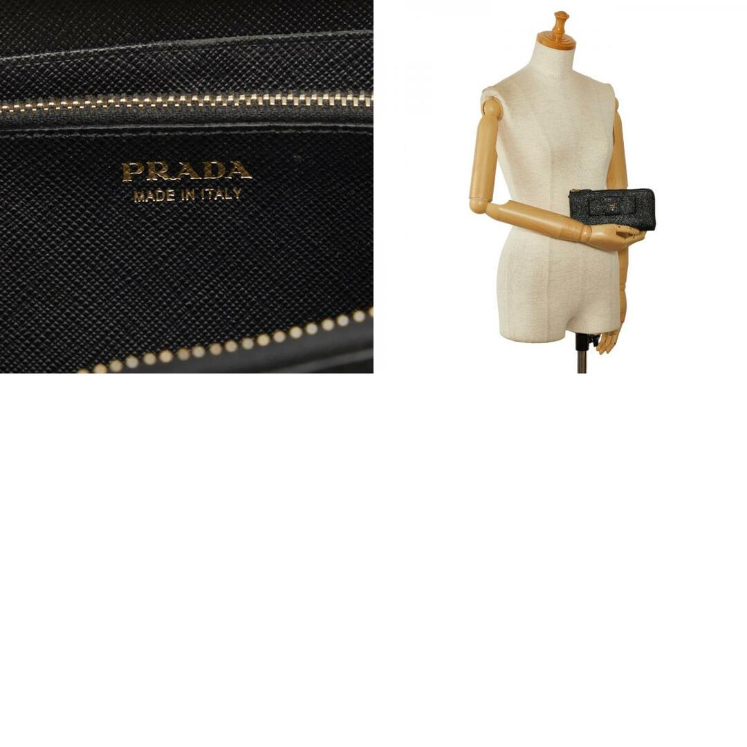 PRADA(プラダ)のプラダ リボン サフィアーノ 長財布 L字ファスナー レザー レディース PRADA 【1-0146314】 レディースのファッション小物(財布)の商品写真