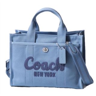 COACH - コーチ　カーゴトートバッグ　大サイズ　ブルー新作