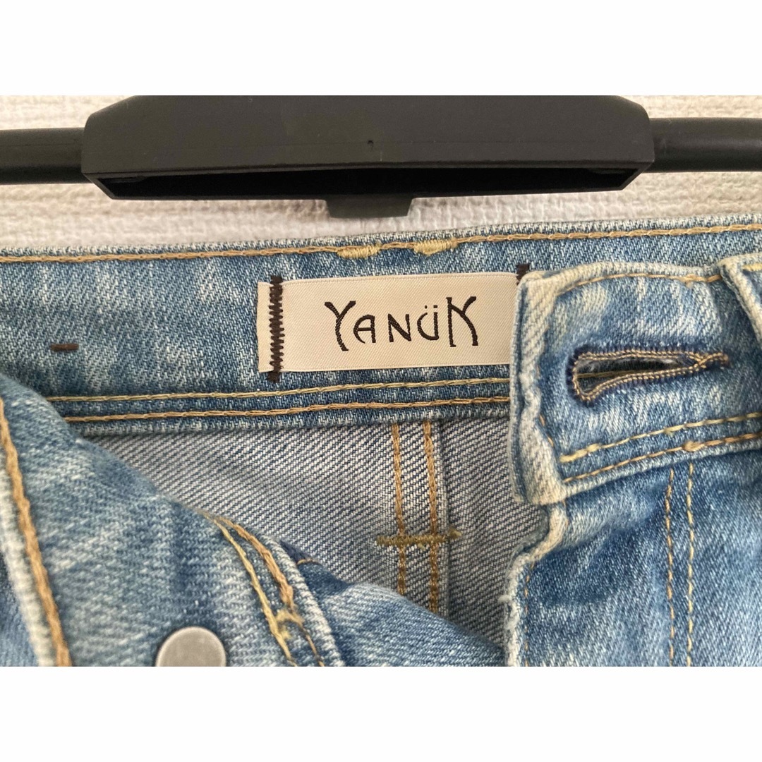 YANUK(ヤヌーク)の【ヤヌーク】23inch デニム（ボーイズスリム） レディースのパンツ(デニム/ジーンズ)の商品写真
