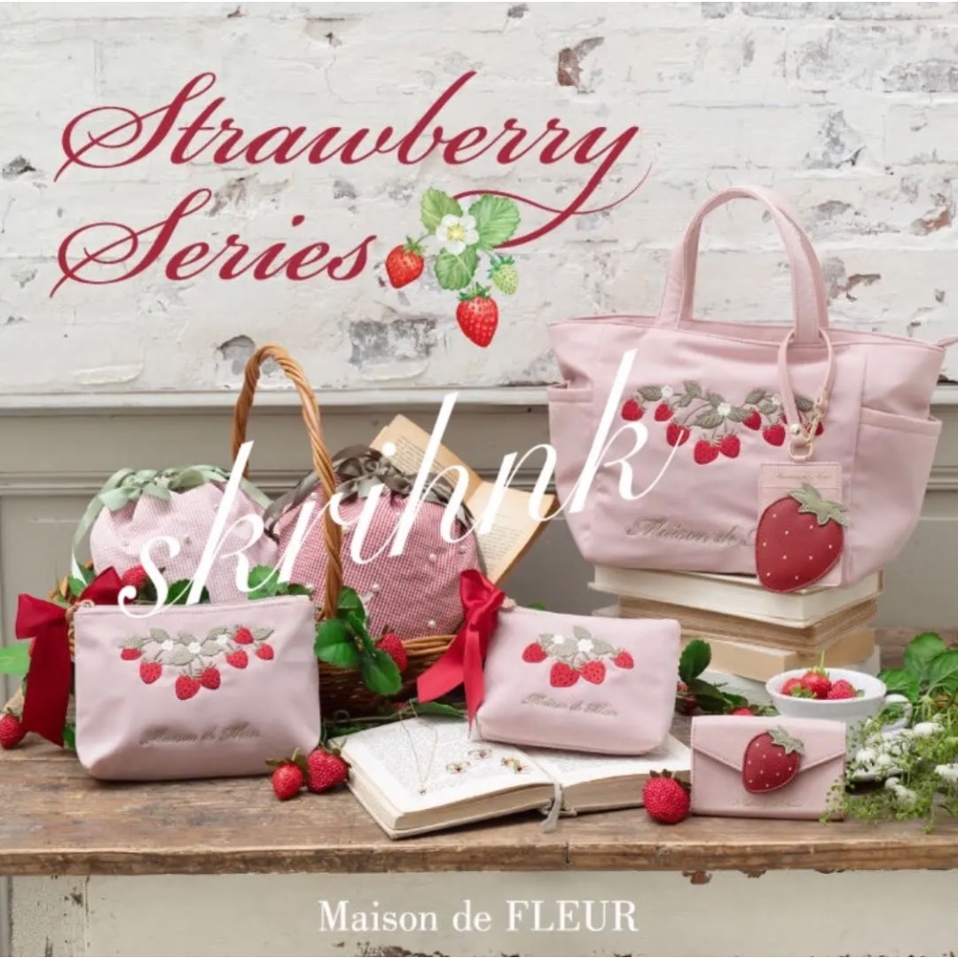 Maison de FLEUR(メゾンドフルール)の♡メゾンドフルール♡いちごカードケース♡新品タグ付き♡苺♡イチゴ♡ストロベリー♡ レディースのファッション小物(名刺入れ/定期入れ)の商品写真