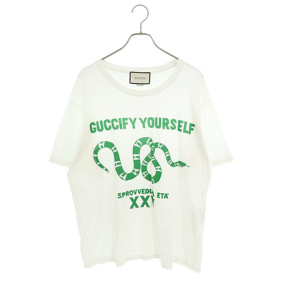 Gucci(グッチ)のグッチ  493117 X3L97 スネーク ロゴプリントTシャツ メンズ XXL メンズのトップス(Tシャツ/カットソー(半袖/袖なし))の商品写真