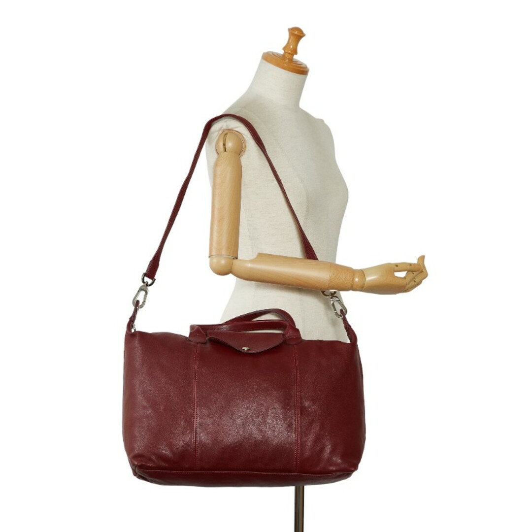 LONGCHAMP(ロンシャン)のロンシャン プリアージュ キュイール ハンドバッグ ショルダーバッグ 2WAY レザー レディース Longchamp 【1-0146835】 レディースのバッグ(ショルダーバッグ)の商品写真