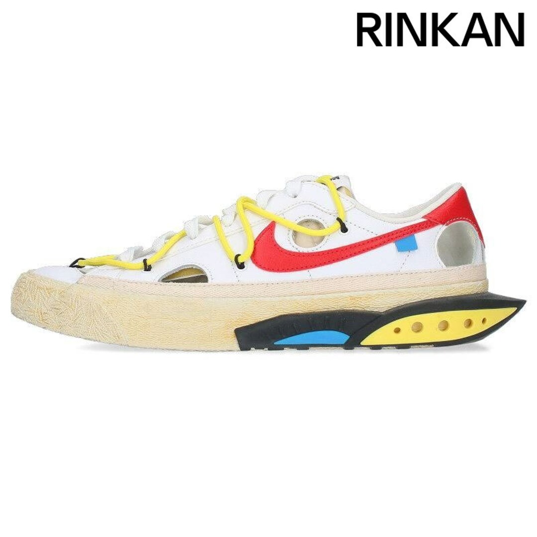 NIKE(ナイキ)のナイキ オフホワイト  BLAZER LOW'77/OW WHITE/UNIVERSITY RED DH7863-100 ブレーザーロウ77スニーカー メンズ 26.5cm メンズの靴/シューズ(スニーカー)の商品写真