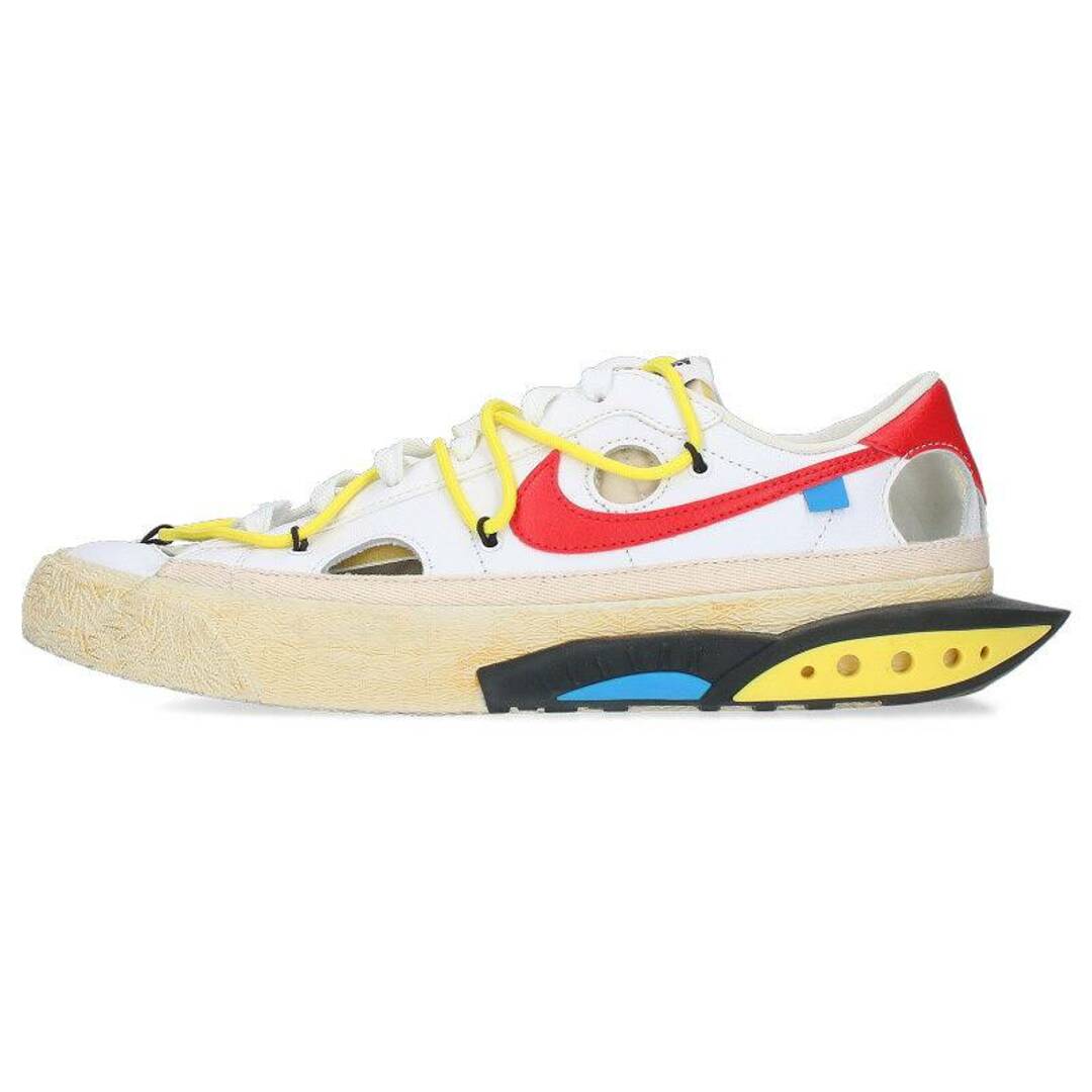 NIKE(ナイキ)のナイキ オフホワイト  BLAZER LOW'77/OW WHITE/UNIVERSITY RED DH7863-100 ブレーザーロウ77スニーカー メンズ 26.5cm メンズの靴/シューズ(スニーカー)の商品写真