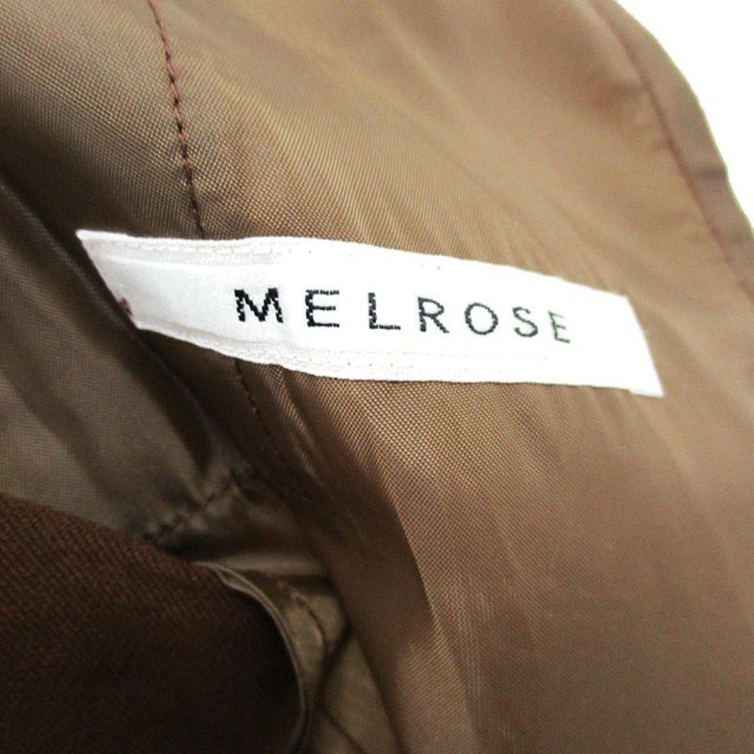 MELROSE(メルローズ)のメルローズ MELROSE ワイドパンツ ラップパンツ シンプル ブラウン 茶 レディースのパンツ(その他)の商品写真