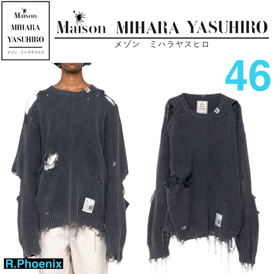 Maison MIHARA YASUHIRO(メゾンミハラヤスヒロ)の【Maison MIHARA YASUHIRO】Bleached Sweater メンズのトップス(ニット/セーター)の商品写真