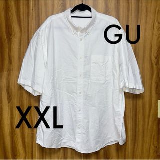 GU - GU 半袖シャツ 白 XXL ゆったり 大きいサイズ 爽やか レディース 美品