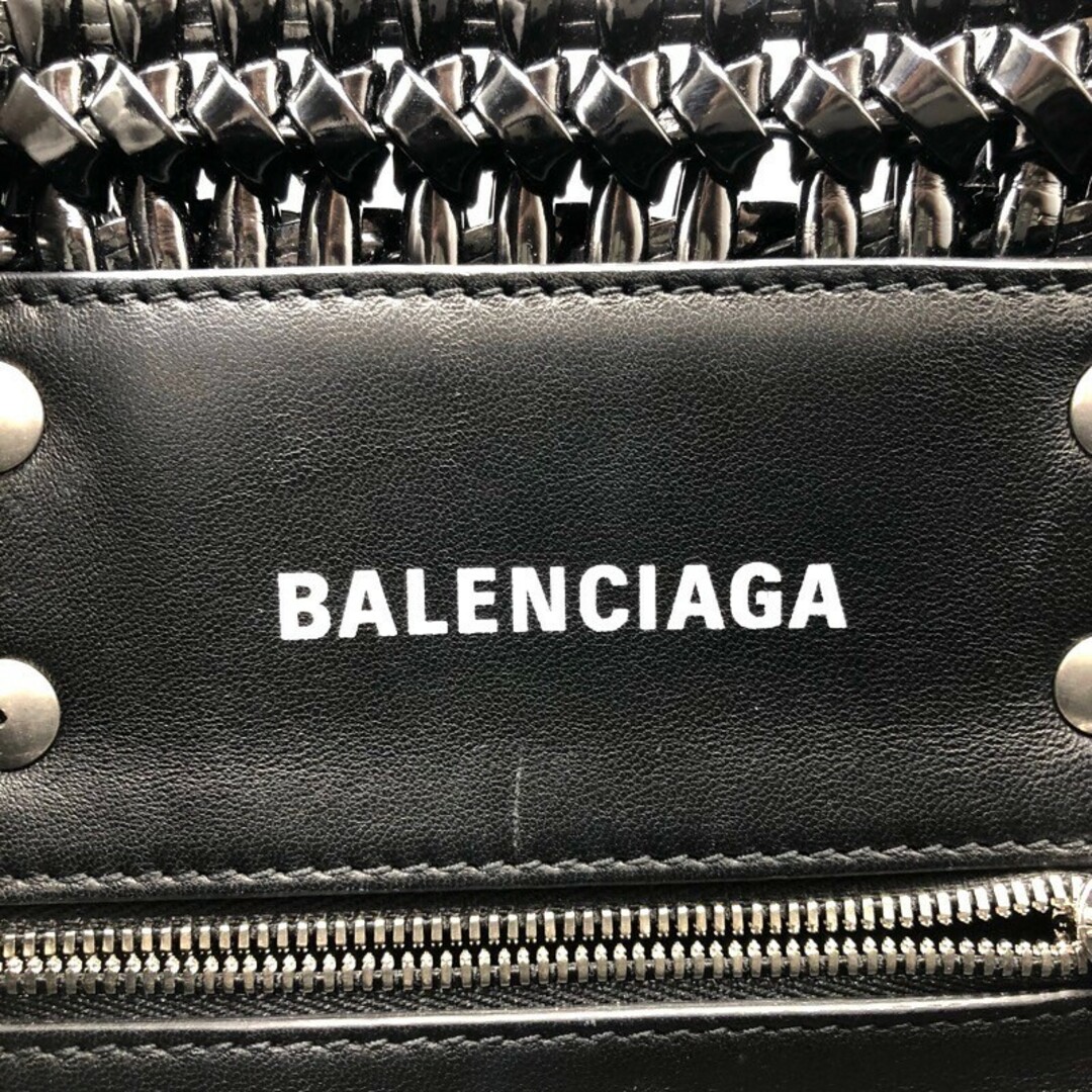 Balenciaga(バレンシアガ)の　バレンシアガ BALENCIAGA ビストロXS 671342 ブラック/シルバー金具 エナメル レディース ショルダーバッグ レディースのバッグ(ショルダーバッグ)の商品写真