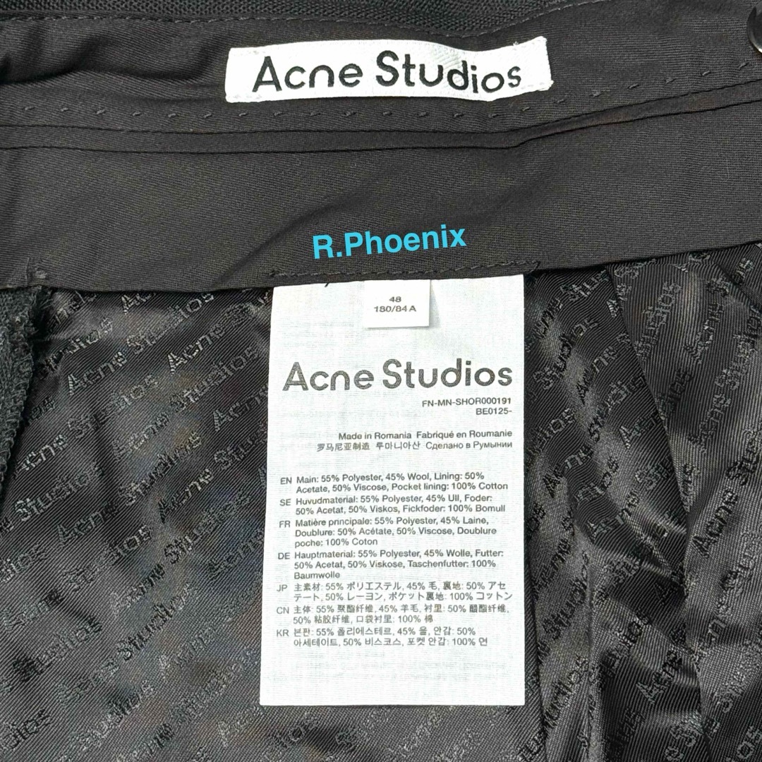 Acne Studios(アクネストゥディオズ)のACNE STUDIOS TAILORED PLEATED SHORTS 48 メンズのパンツ(ショートパンツ)の商品写真