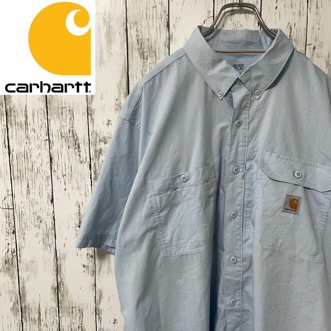 CARHART アメリカ古着 半袖シャツ ワークシャツ ビッグサイズ メンズ メンズのトップス(シャツ)の商品写真