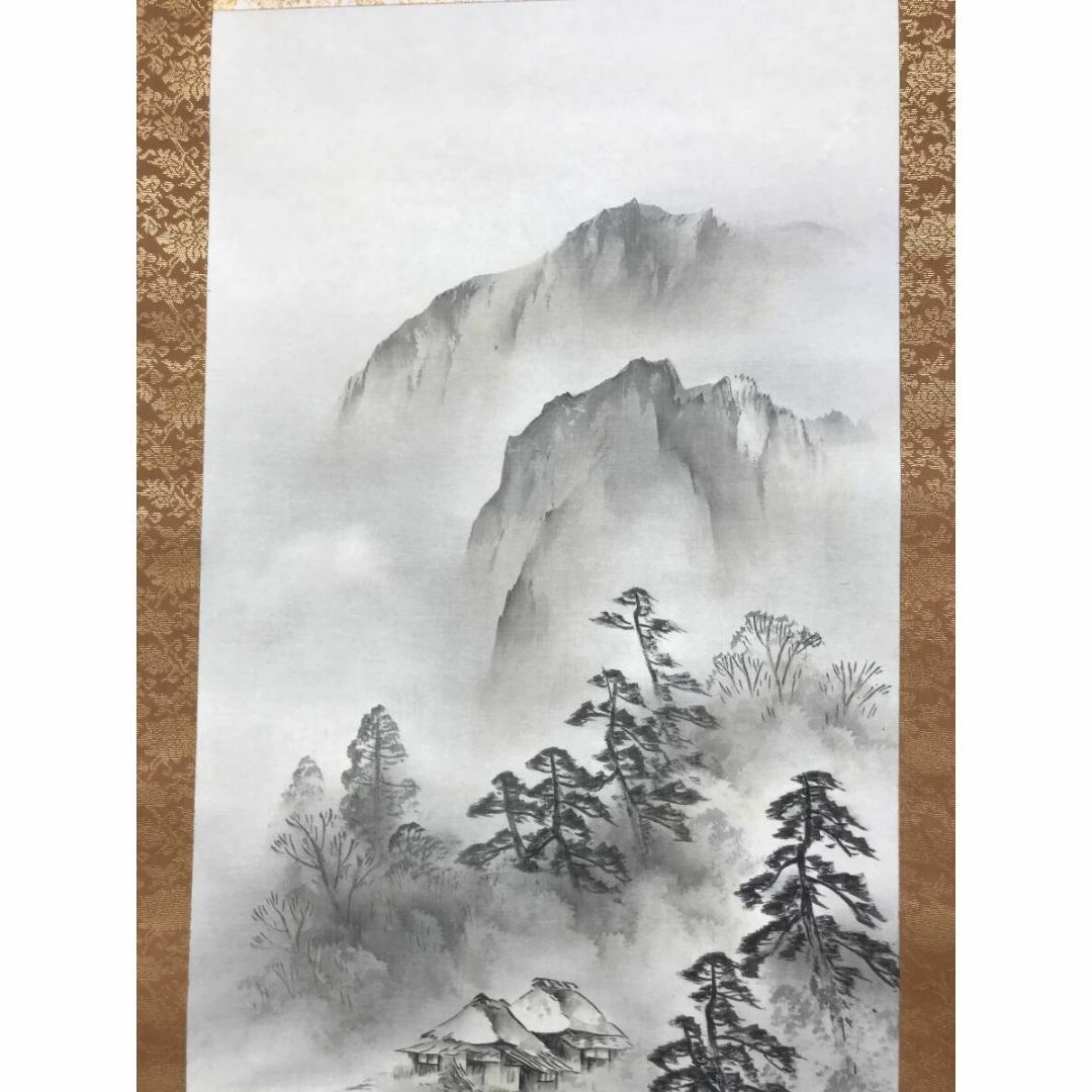 光葉/山水図/漁村図/漁船図/山渓之図/掛軸☆宝船☆AF-94の通販 光葉/山水図/漁村図/漁船図/山渓之図/掛軸☆宝船☆AF-94の通販