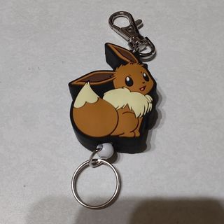 ポケモン(ポケモン)のイーブイ　ポケモン　ラバーリールキーホルダー(キャラクターグッズ)