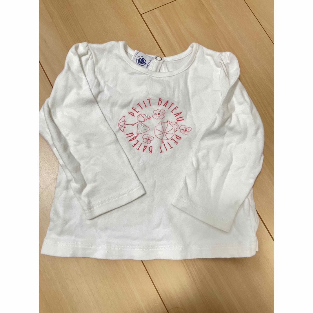 PETIT BATEAU(プチバトー)の長袖トップス　74 キッズ/ベビー/マタニティのベビー服(~85cm)(Ｔシャツ)の商品写真