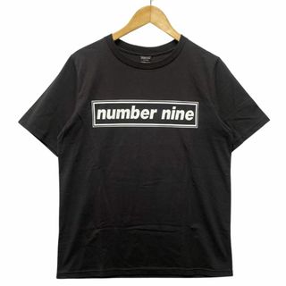 ナンバーナイン(NUMBER (N)INE)のNUMBER(N)INE ナンバーナイン ロゴ プリント 半袖Ｔシャツ 墨黒系 サイズ3 正規品 / B5169(Tシャツ/カットソー(半袖/袖なし))