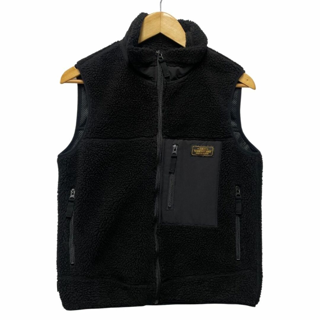 NEIGHBORHOOD(ネイバーフッド)のNEIGHBORHOOD ネイバーフッド 16AW FLEECE / E-VEST ボア フリース ベスト ブラック サイズS 正規品 / B5170 メンズのジャケット/アウター(その他)の商品写真