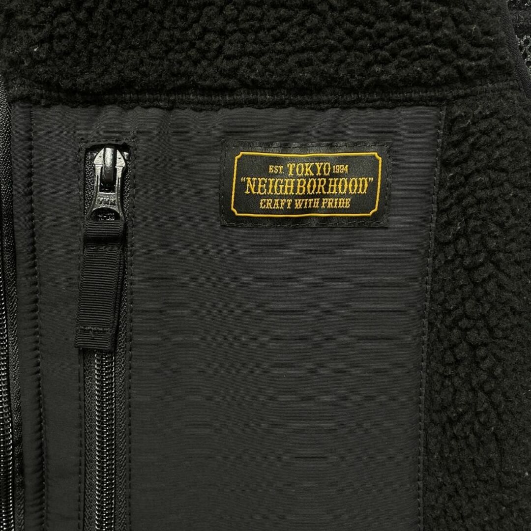 NEIGHBORHOOD(ネイバーフッド)のNEIGHBORHOOD ネイバーフッド 16AW FLEECE / E-VEST ボア フリース ベスト ブラック サイズS 正規品 / B5170 メンズのジャケット/アウター(その他)の商品写真