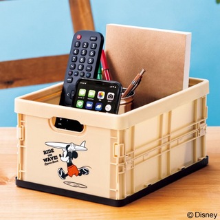 Disney - Disney ミッキーマウス デザイン サーフ柄が可愛い！ 片付くコンテナBOX