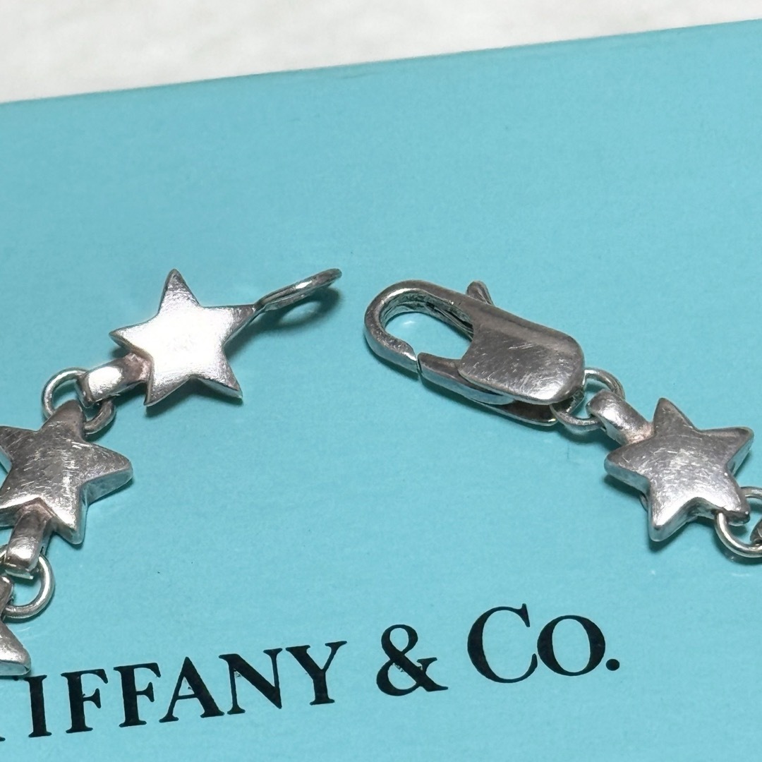 Tiffany & Co.(ティファニー)のティファニー 美品 パフ スター リンク ブレスレット 星 シルバー 925 レディースのアクセサリー(ブレスレット/バングル)の商品写真