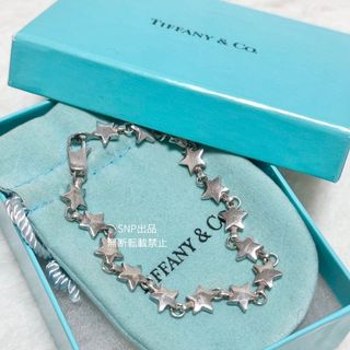 ティファニー(Tiffany & Co.)のティファニー 美品 パフ スター リンク ブレスレット 星 シルバー 925(ブレスレット/バングル)