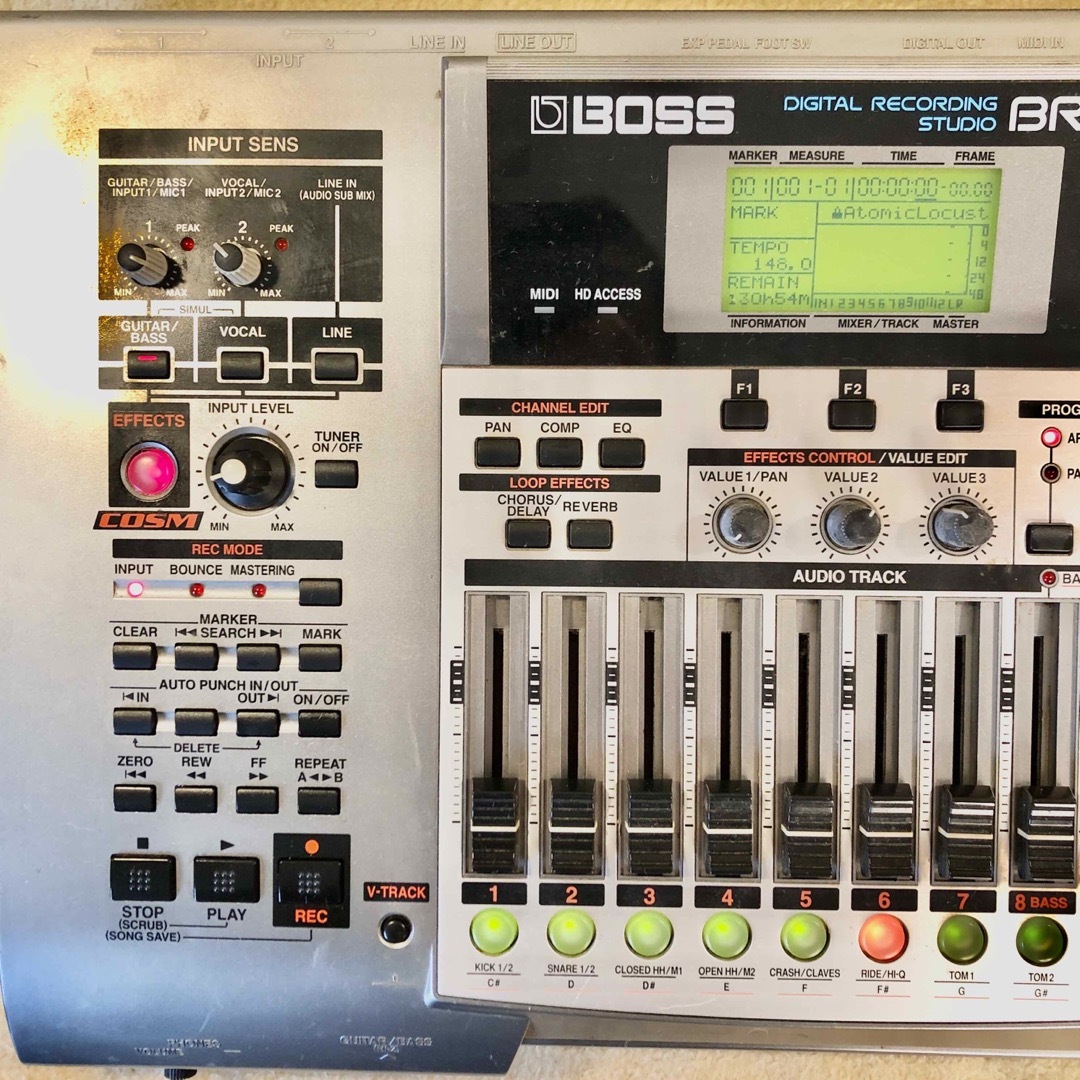 BOSS(ボス)の2088. BOSS BR-1200CD/MTR/動作確認済み‼️ 楽器のレコーディング/PA機器(MTR)の商品写真