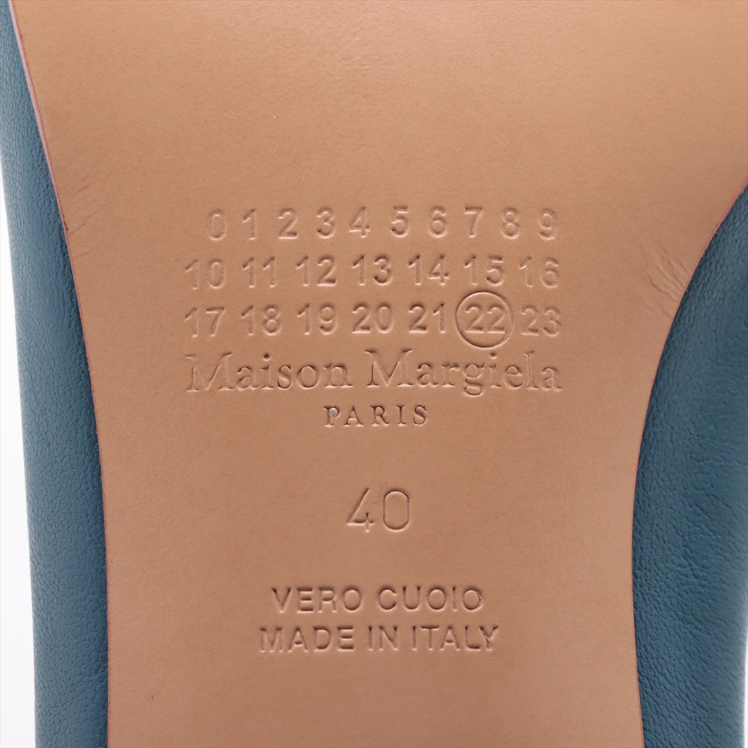 メゾンマルジェラ TABI レザー 40 ブルー レディース ブーツ レディースの靴/シューズ(ブーツ)の商品写真