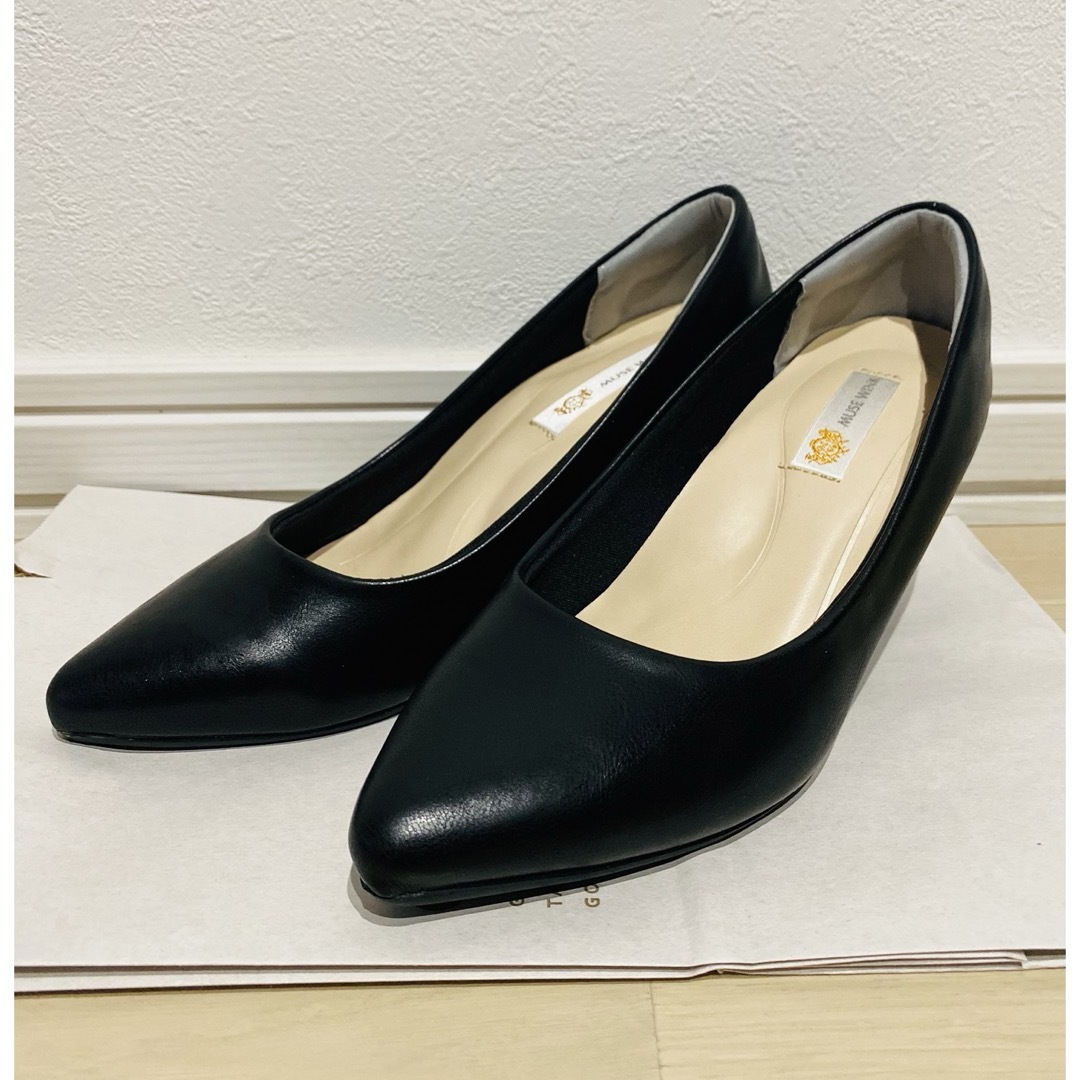 パンプス 黒 23cm レディースの靴/シューズ(ハイヒール/パンプス)の商品写真