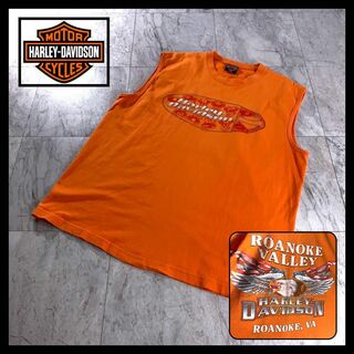 ハーレーダビッドソン(Harley Davidson)の00s USA製 ハーレーダビッドソン ノースリーブ Tシャツ タンクトップ(Tシャツ/カットソー(半袖/袖なし))