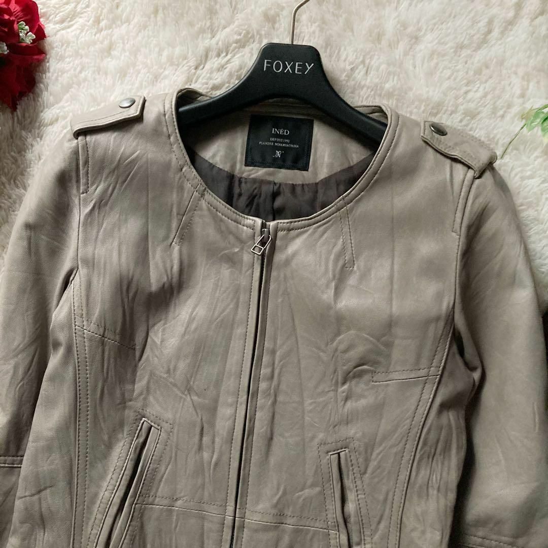 INED - イネド シングルライダース シープスキン 羊革 INED - イネド シングルライダース シープスキン 羊革