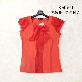 ReFLEcT - 新品 ✿ リフレクト リボンタイ ボウタイ 半袖 トップス М オレンジ 夏