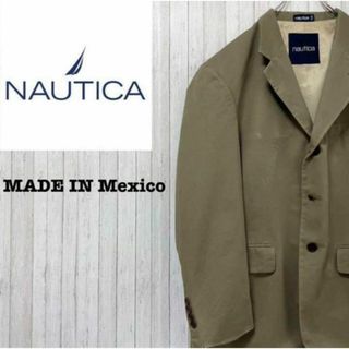 NAUTICA - ノーティカ　メキシコ製　テーラードジャケット　ベージュ　スリーピース　裏地付き