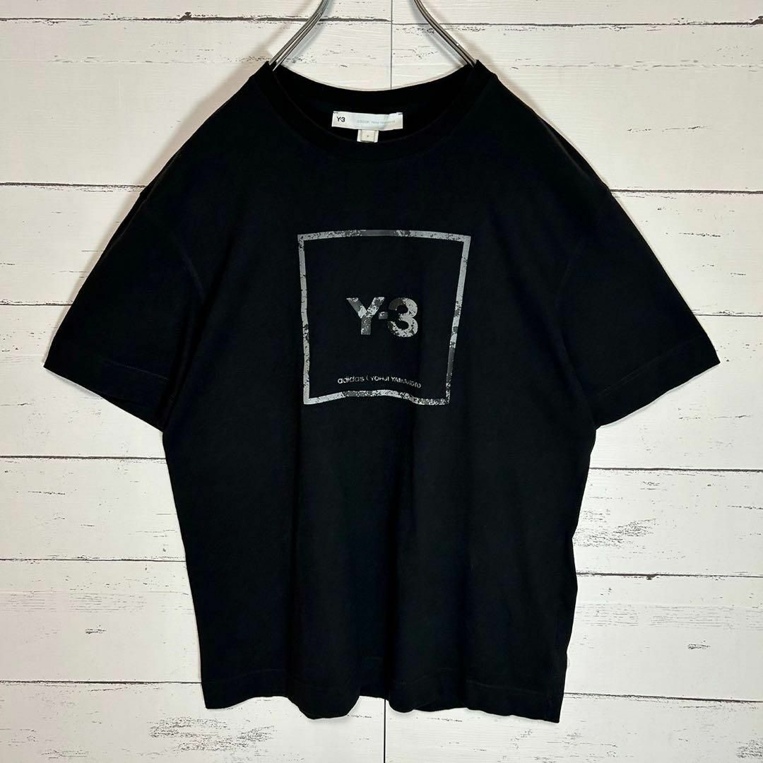 Y-3(ワイスリー)の【人気モデル】Y-3 ワイスリー☆スクエアロゴ Tシャツ センターロゴ 即完売 メンズのトップス(Tシャツ/カットソー(半袖/袖なし))の商品写真