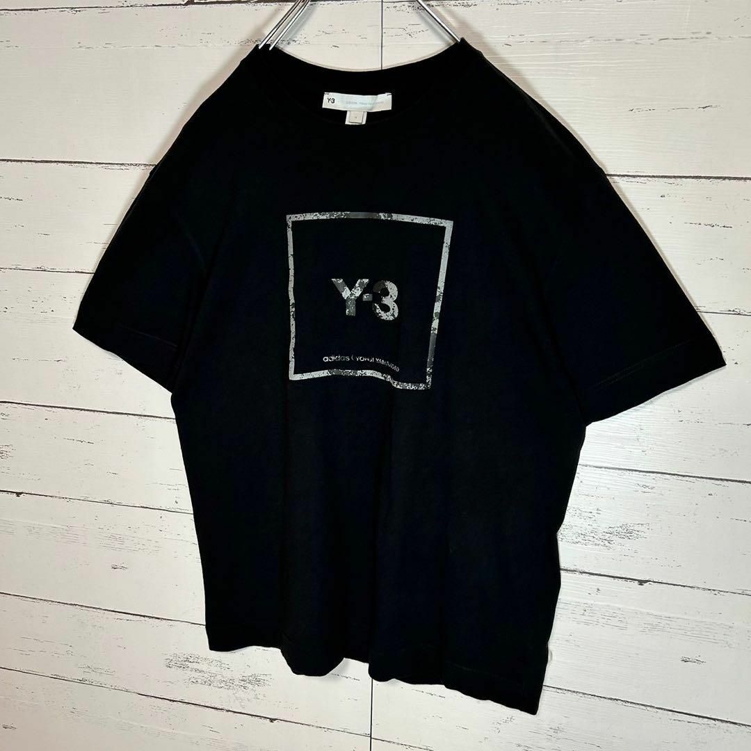 Y-3(ワイスリー)の【人気モデル】Y-3 ワイスリー☆スクエアロゴ Tシャツ センターロゴ 即完売 メンズのトップス(Tシャツ/カットソー(半袖/袖なし))の商品写真