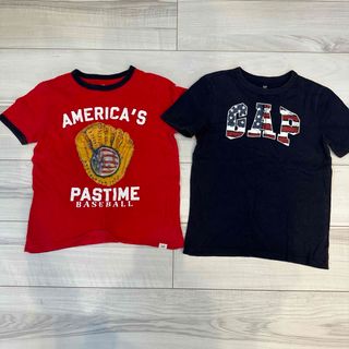 GAP Kids - 【GAP】キッズ 男の子 Tシャツ★2枚セット 星条旗柄