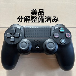 プレイステーション4(PlayStation4)の美品 SONY PS4 純正 コントローラー DUALSHOCK4 ブラック(家庭用ゲーム機本体)