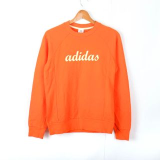 アディダス(adidas)のアディダス スウェット トレーナー トップス スポーツウエア サッカー  メンズ Mサイズ オレンジ adidas(スウェット)