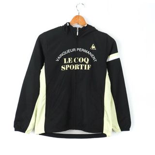 ルコックスポルティフ パーカー アウター ナイロンジャケット スポーツウエア サッカー メンズ Sサイズ ブラック le coq sportif