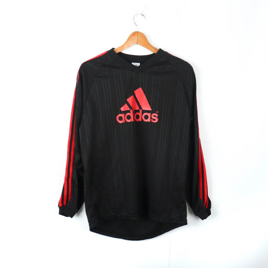 adidas(アディダス)のアディダス スウェット 長袖Ｔシャツ トップス スポーツウエア サッカー メンズ Mサイズ ブラック adidas メンズのトップス(スウェット)の商品写真