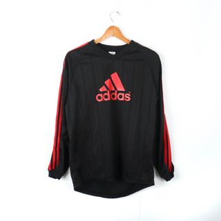 アディダス(adidas)のアディダス スウェット 長袖Ｔシャツ トップス スポーツウエア サッカー メンズ Mサイズ ブラック adidas(スウェット)