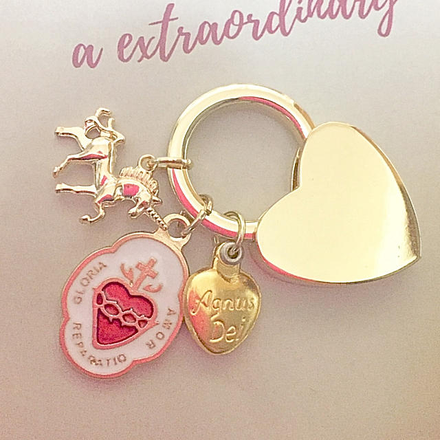 Heart Keyfolder💗ayayan様専用ページ ハンドメイドのアクセサリー(キーホルダー/ストラップ)の商品写真