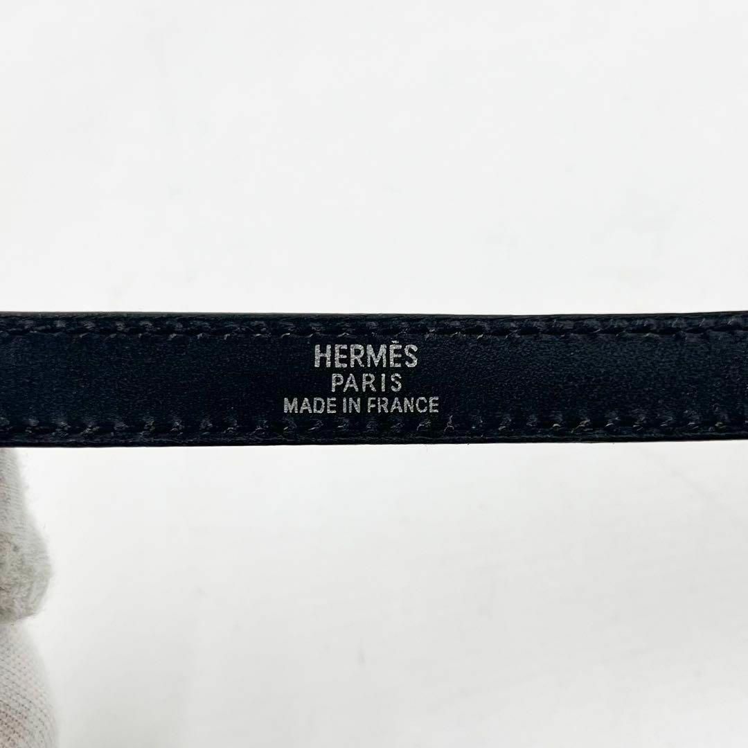 Hermes(エルメス)のエルメス HERMES ブレスレット　ドゥブルトゥール ケリー　黒　シルバー レディースのアクセサリー(ブレスレット/バングル)の商品写真