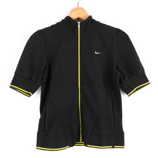 ナイキ(NIKE)のナイキ ジャージ アウター 半袖 FIT DRY スポーツウエア ジムウエア  レディース Sサイズ ブラック NIKE(その他)